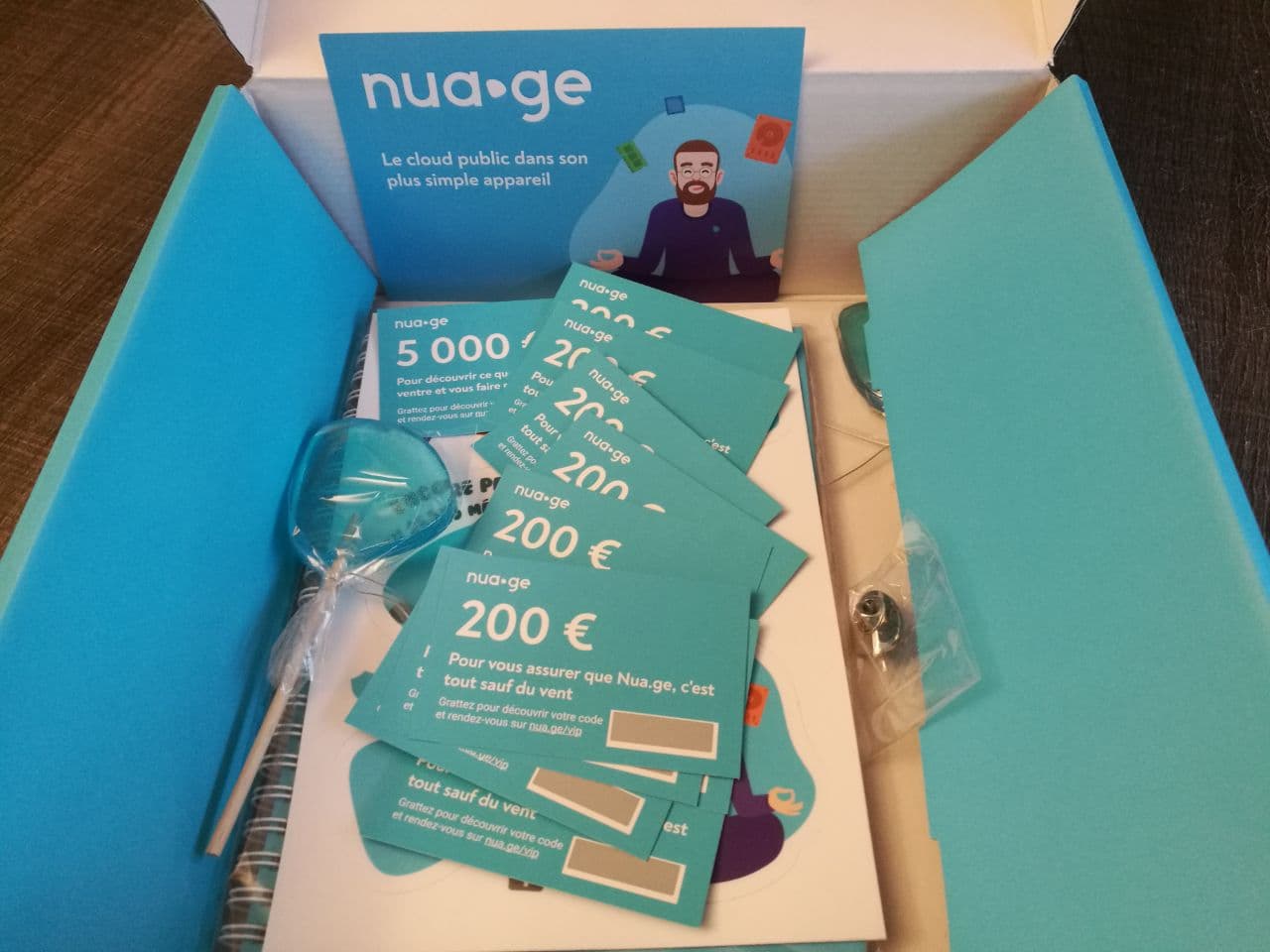 Pack nua.ge reçu pour notre test