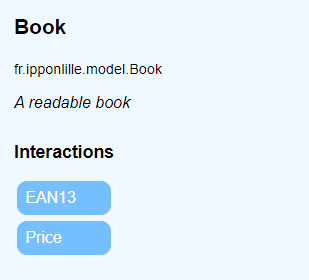 page dédiée au Book