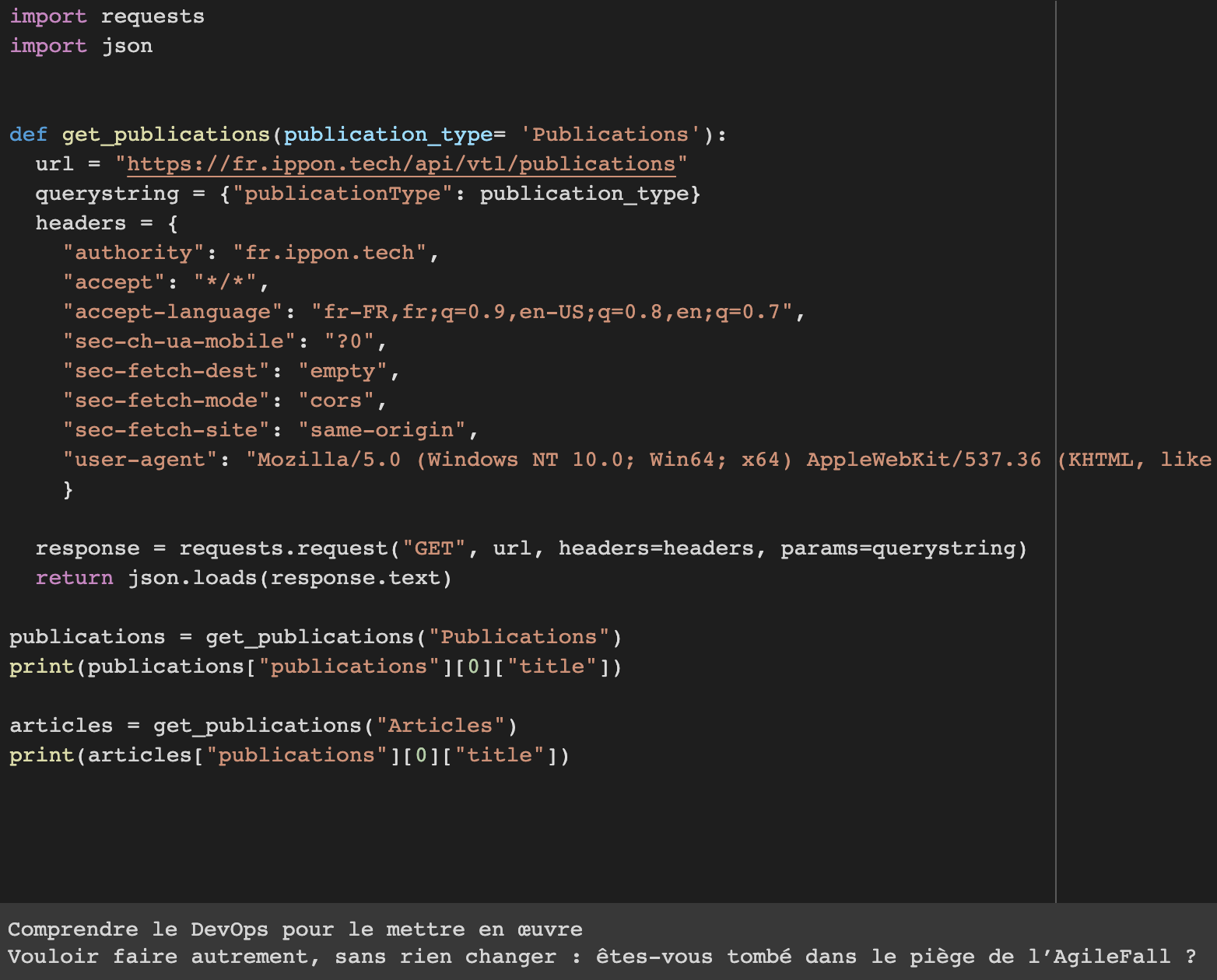 Même code qu'au dessus mais la logique à été déplacé dans une fonction avec des paramètres