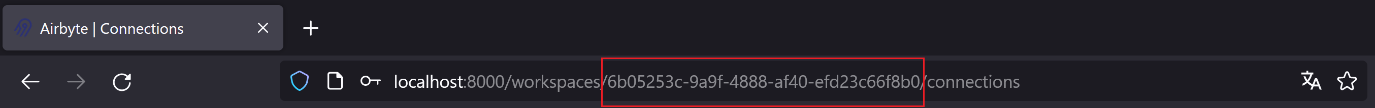 Figure 2 : URL du client Airbyte