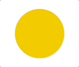 Un cercle animé changeant de couleur de jaune à bleu