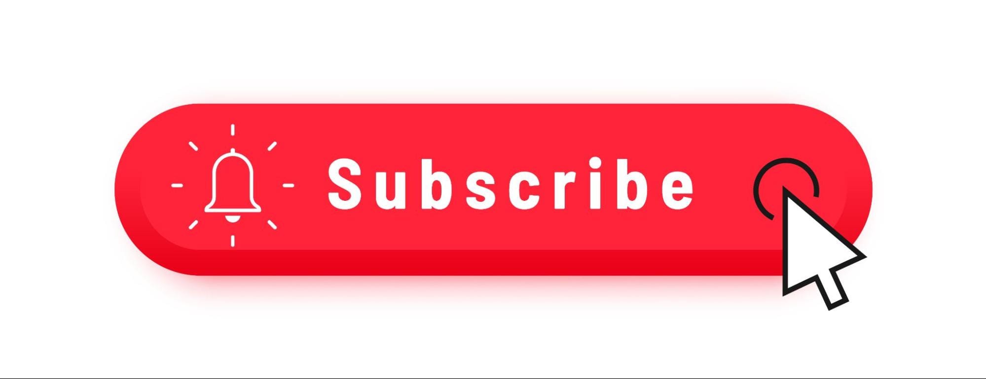 Bouton "Subscribe" rouge avec une cloche et la souris d'affichée.