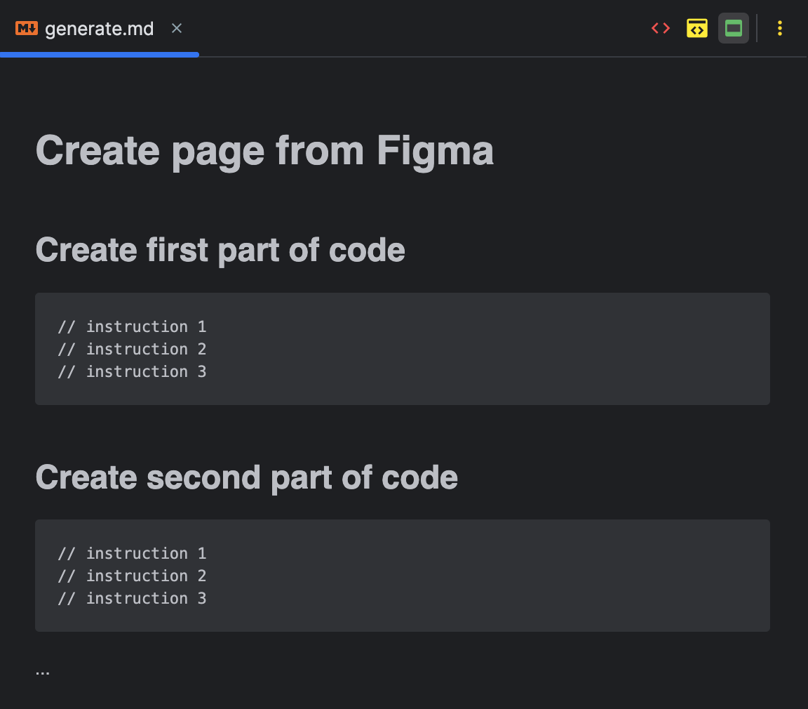 Workflow définissant les différentes étapes pour la génération de code par Cline
