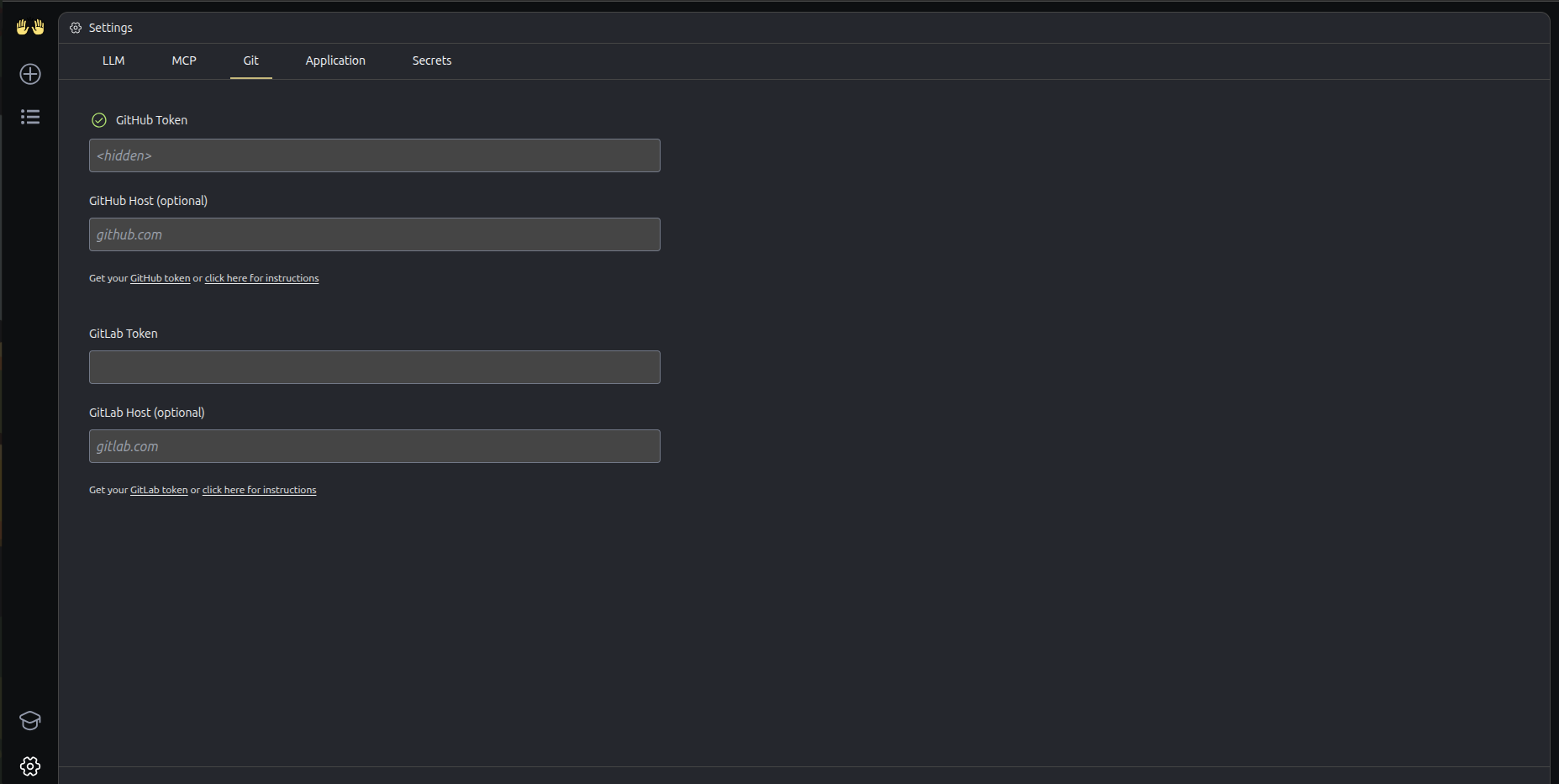 Configuration de Git dans OpenHands.
