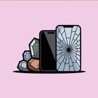 image représentant un smartphone devant des minerais rares