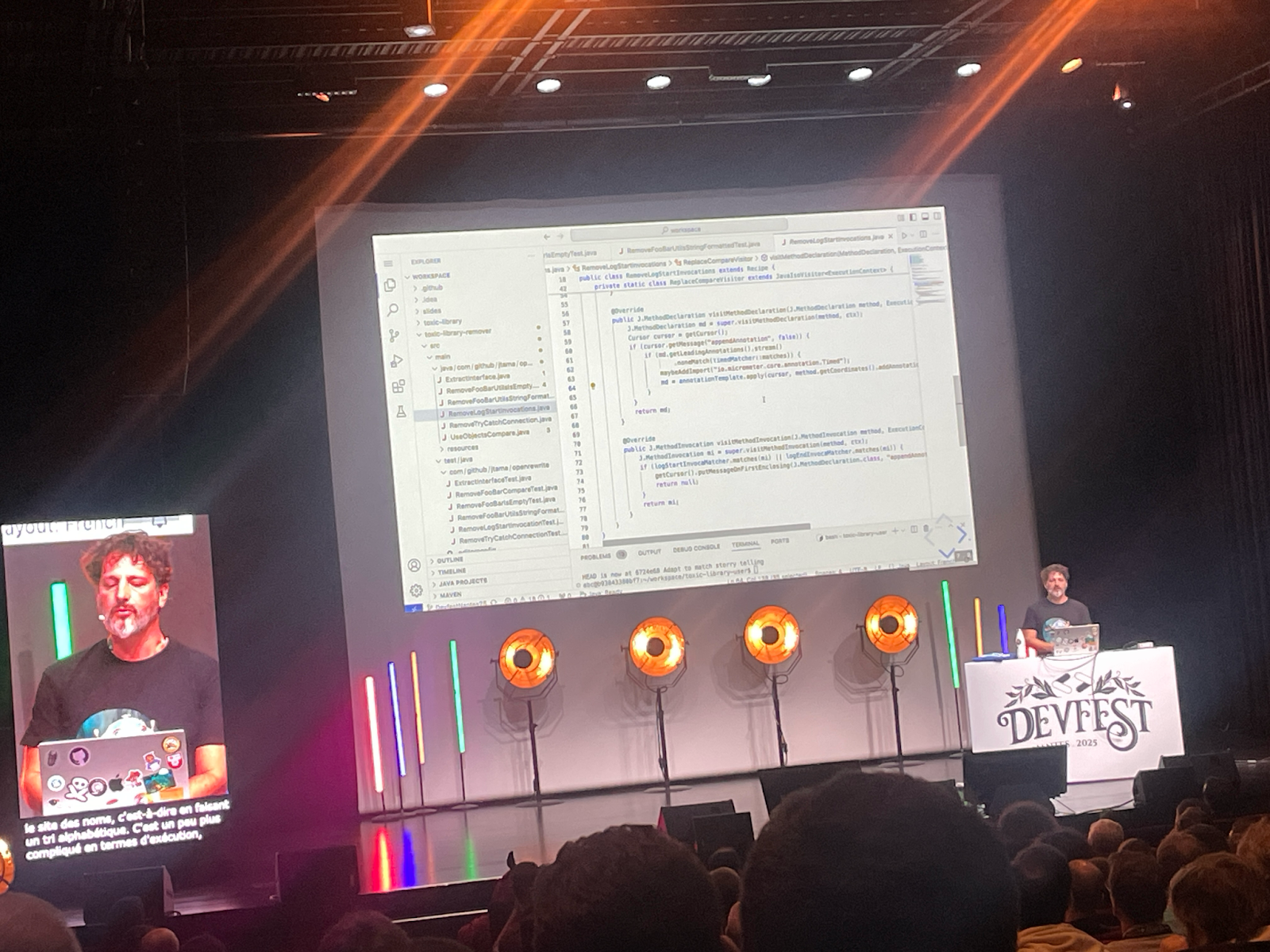 Capture d'écran de la conférence OpenRewrite: Refactor as code