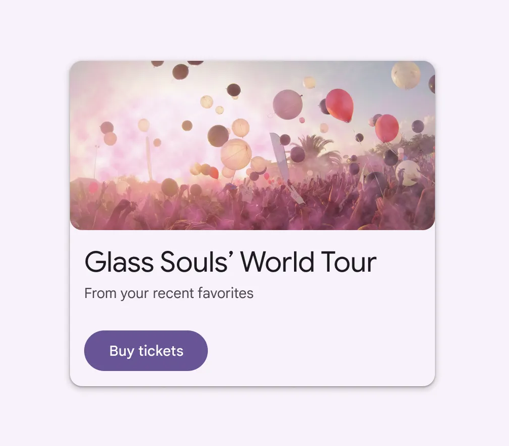 Un élément Card de Material 3